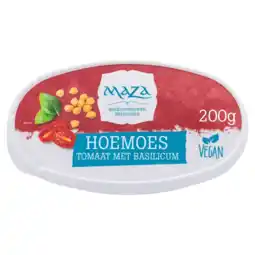 Albert Heijn Maza Hoemoes tomaat basilicum aanbieding