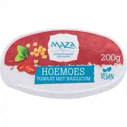 Albert Heijn Maza Hoemoes tomaat basilicum aanbieding