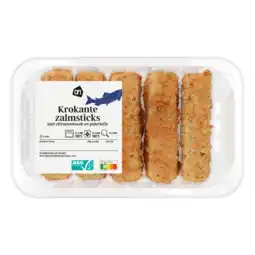 Albert Heijn AH Krokante zalmsticks citroen peterselie aanbieding