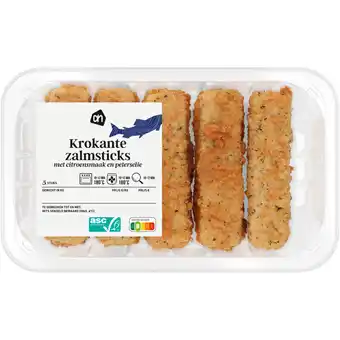Albert Heijn AH Krokante zalmsticks citroen peterselie aanbieding