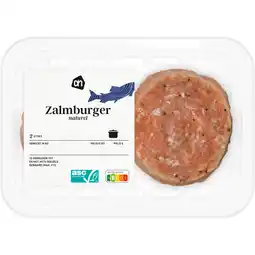 Albert Heijn AH Zalmburger naturel aanbieding