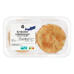 Albert Heijn AH Krokante zalmburger feta spinazie aanbieding