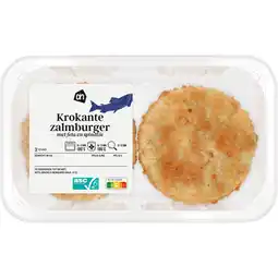 Albert Heijn AH Krokante zalmburger feta spinazie aanbieding
