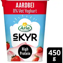 Albert Heijn Arla Skyr aardbei yoghurt 0% fat aanbieding