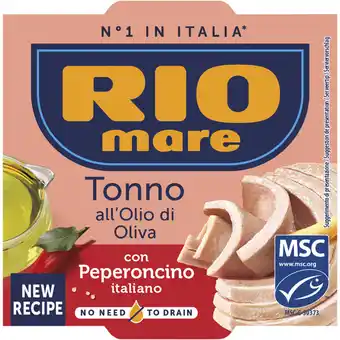 Albert Heijn Rio Mare Tonijn in olijfolie rode peper aanbieding