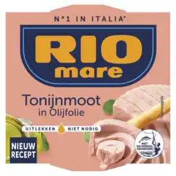 Albert Heijn Rio Mare Tonijnmoot in olijfolie aanbieding