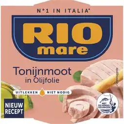 Albert Heijn Rio Mare Tonijnmoot in olijfolie aanbieding