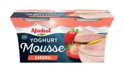 Albert Heijn Almhof Yoghurt mousse aardbei aanbieding
