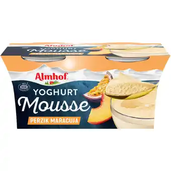 Albert Heijn Almhof Yoghurt mousse perzik maracuja aanbieding