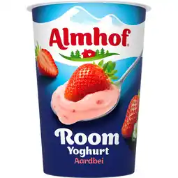 Albert Heijn Almhof Roomyoghurt aardbei aanbieding