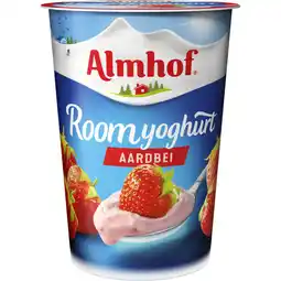 Albert Heijn Almhof Roomyoghurt aardbei aanbieding