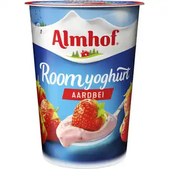 Albert Heijn Almhof Roomyoghurt aardbei aanbieding