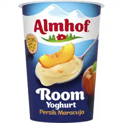 Albert Heijn Almhof Roomyoghurt perzik maracuja aanbieding