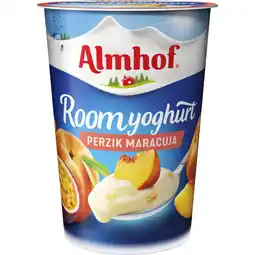 Albert Heijn Almhof Roomyoghurt perzik maracuja aanbieding