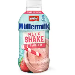 Albert Heijn Müller Müllermilk milkshake aardbeismaak aanbieding