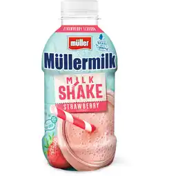 Albert Heijn Müller Müllermilk milkshake aardbeismaak aanbieding