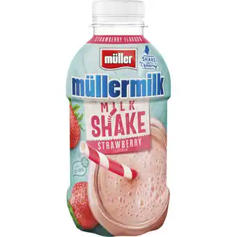 Albert Heijn Müller Müllermilk milkshake aardbeismaak aanbieding
