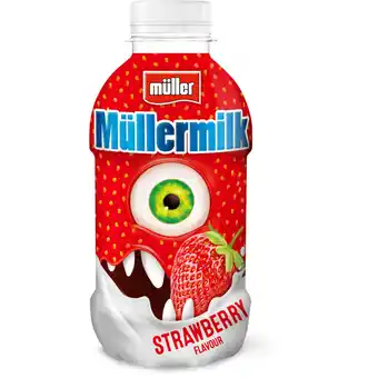 Albert Heijn Müller Mullermilk aardbeismaak aanbieding