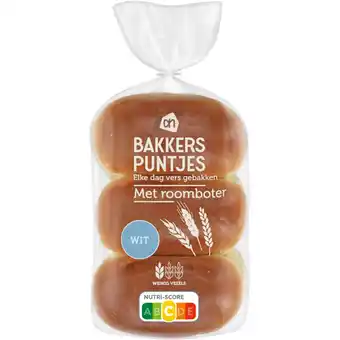 Albert Heijn AH Bakkerspuntjes met roomboter aanbieding