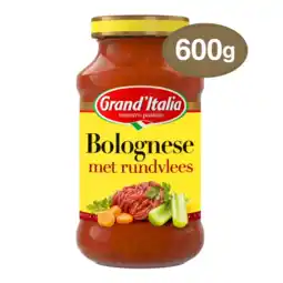 Albert Heijn Grand' Italia Bolognese met rundvlees aanbieding