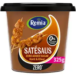 Albert Heijn Remia Satésaus zero added sugar kant & klaar aanbieding
