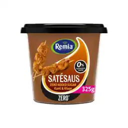 Albert Heijn Remia Satésaus zero added sugar kant & klaar aanbieding
