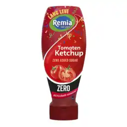 Albert Heijn Remia Tomaten ketchup zero added sugar aanbieding