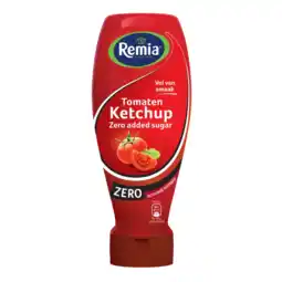 Albert Heijn Remia Tomaten ketchup zero added sugar aanbieding
