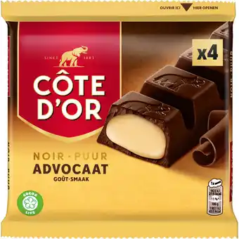 Albert Heijn Côte d'Or Reep puur met advocaat 4-pack aanbieding