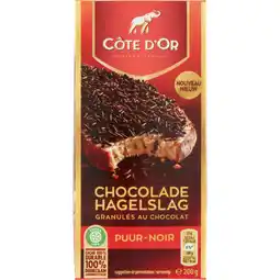 Albert Heijn Côte d'Or Chocolade hagelslag puur aanbieding