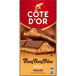 Albert Heijn Côte d'Or BonBonBloc chocoladereep praliné melk aanbieding