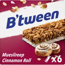 Albert Heijn Hero B'tween mueslireep cinnamon roll aanbieding