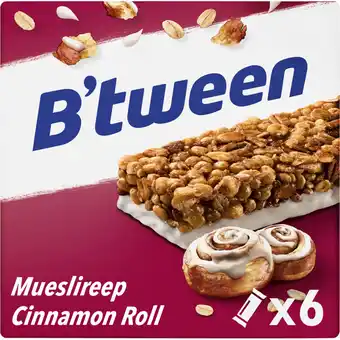 Albert Heijn Hero B'tween mueslireep cinnamon roll aanbieding