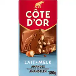 Albert Heijn Côte d'Or Reep melk gekarameliseerde amandelen aanbieding