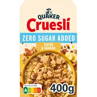 Albert Heijn Quaker Zero sugar added cocoa & banana aanbieding