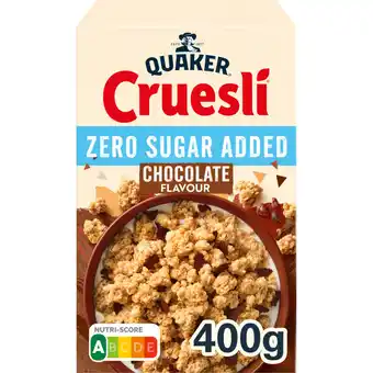 Albert Heijn Quaker Cruesli zero sugar added chocolate aanbieding