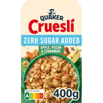 Albert Heijn Quaker Zero sugar added apple, pecan & cinnamon aanbieding