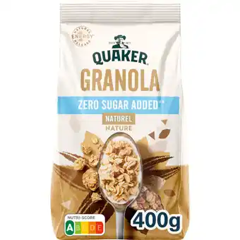 Albert Heijn Quaker Granola zero sugar added naturel aanbieding