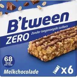 Albert Heijn Hero B'tween mueslireep zero melkchocolade aanbieding