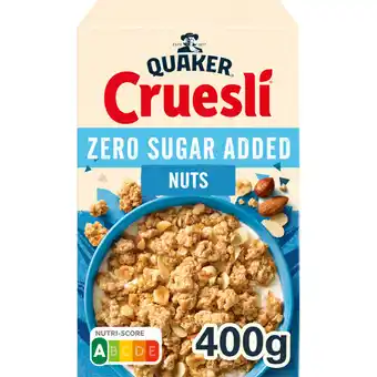 Albert Heijn Quaker Cruesli zero sugar added nuts aanbieding