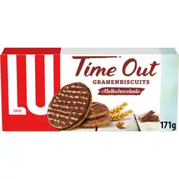 Albert Heijn LU Time out granenbiscuits melkchocolade aanbieding