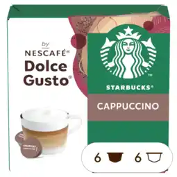 Albert Heijn Starbucks Dolce gusto compatible cappuccino aanbieding
