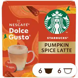 Albert Heijn Starbucks Dolce gusto pumpkin spice latte capsules aanbieding