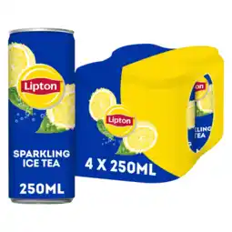 Albert Heijn Lipton Ice tea sparkling 4-pack aanbieding