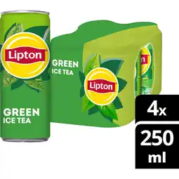 Albert Heijn Lipton Ice tea green 4-pack aanbieding