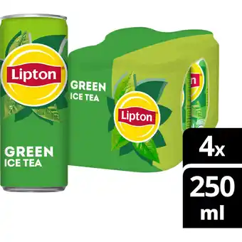Albert Heijn Lipton Ice tea green 4-pack aanbieding