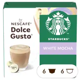 Albert Heijn Starbucks Dolce gusto compatible white mocha aanbieding