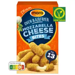 Albert Heijn Mora Oven & airfryer mozzarella cheese bites aanbieding
