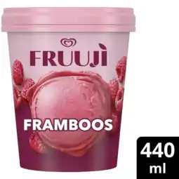 Albert Heijn Ola Fruuji fruit sorbetijs framboos aanbieding