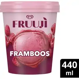Albert Heijn Ola Fruuji fruit sorbetijs framboos aanbieding